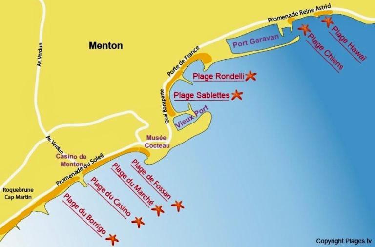 Studio La Cigale Bord De Mer Menton Exteriör bild